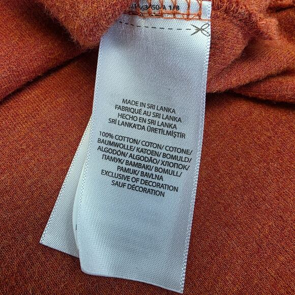 Polo Ralph Lauren Sweater Mens Medium Orange 1/4 Zip Cotton Knit Pullover Preppy - Picture 15 of 16